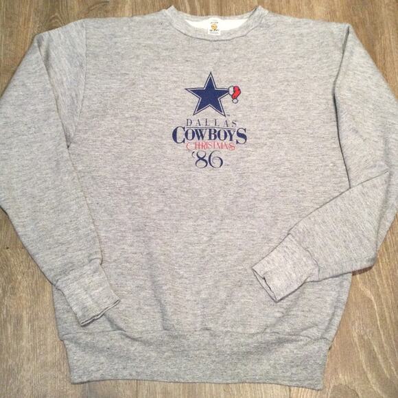Vtg Dallas Cowboys 1986 Christmas sweatshirt best for S/M - Picture 4 of 7